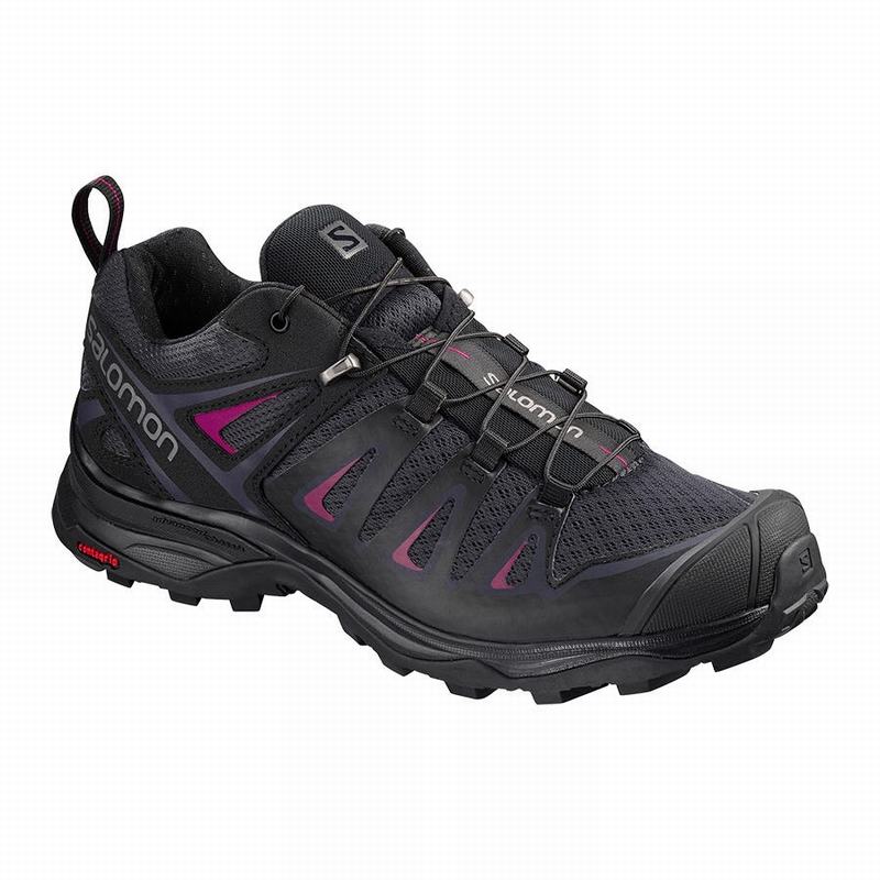 Salomon Singapore Womens Hiking Shoes - X ULTRA 3 Deep Grey/Black | 38217-FSZJ